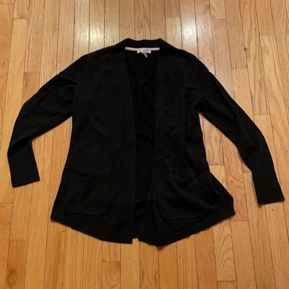 Isaac Mizrah live classic black Open Cardigan - Picture 1 of 3